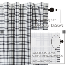 Load image into Gallery viewer, Sawyer Mill Black Plaid Tier Set of 2 L24xW36