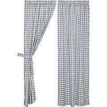 Load image into Gallery viewer, Sawyer Mill Blue Plaid Panel Set of 2 84x40