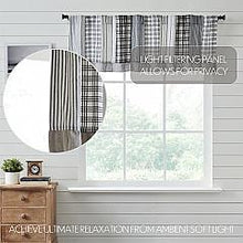 Load image into Gallery viewer, Sawyer Mill Black Patchwork Valance 19x72