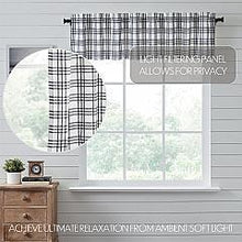 Load image into Gallery viewer, Sawyer Mill Black Plaid Valance 16x72