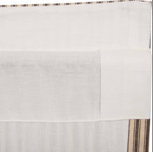 Load image into Gallery viewer, Sawyer Mill Charcoal Ticking Stripe Short Panel Set of 2 63x36