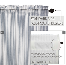 Load image into Gallery viewer, Sawyer Mill Blue Ticking Stripe Tier Set of 2 L24xW36h
