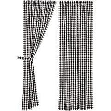 Load image into Gallery viewer, Annie Buffalo Black Check Panel Set of 2 84x40