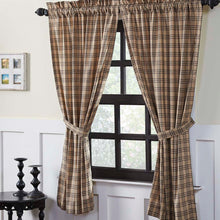 Load image into Gallery viewer, Sawyer Mill Charcoal Plaid Short Panel Set of 2 63x36