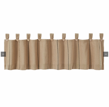 Load image into Gallery viewer, Stitched Burlap Natural Valance 16x72