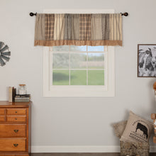 Load image into Gallery viewer, Sawyer Mill Charcoal Patchwork Valance 19x72