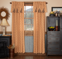 Load image into Gallery viewer, Maisie Panel with Attached Scalloped Layered Valance Set of 2 84x40