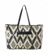 Load image into Gallery viewer, Tribal Spirit Adventure Weekender Bag In Black & White