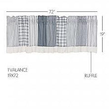 Load image into Gallery viewer, Sawyer Mill Blue Patchwork Valance 19x72