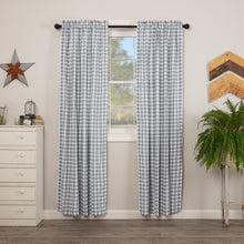 Load image into Gallery viewer, Sawyer Mill Blue Plaid Panel Set of 2 84x40