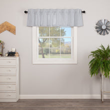 Load image into Gallery viewer, Sawyer Mill Blue Ticking Stripe Valance 16x72