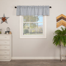 Load image into Gallery viewer, Sawyer Mill Blue Plaid Valance 16x72