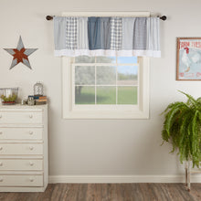 Load image into Gallery viewer, Sawyer Mill Blue Patchwork Valance 19x72