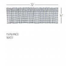 Load image into Gallery viewer, Sawyer Mill Blue Plaid Valance 16x72