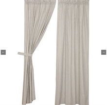 Load image into Gallery viewer, Hatteras Seersucker Blue Ticking Stripe Panel Set of 2