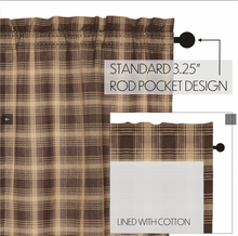 Load image into Gallery viewer, Dawson Star Scalloped Prairie Short Panel Set of 2 63x36x18