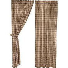 Load image into Gallery viewer, Sawyer Mill Charcoal Plaid Panel Set of 2 84x40