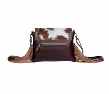 Load image into Gallery viewer, Carved Blossoms Leather & Hairon Bag