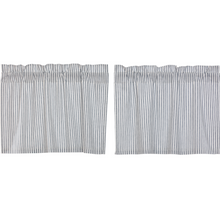 Load image into Gallery viewer, Sawyer Mill Blue Ticking Stripe Tier Set of 2 L24xW36h