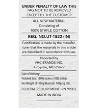 Load image into Gallery viewer, Sawyer Mill Charcoal Luxury King Quilt 120Wx105L