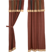 Load image into Gallery viewer, Maisie Panel with Attached Patch Valance Set of 2 84x40