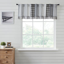 Load image into Gallery viewer, Sawyer Mill Black Patchwork Valance 19x72
