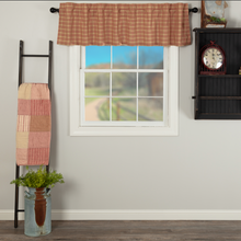 Load image into Gallery viewer, Sawyer Mill Red Plaid Valance 16x72