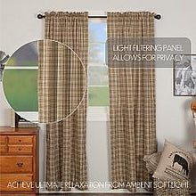 Load image into Gallery viewer, Sawyer Mill Charcoal Plaid Panel Set of 2 84x40
