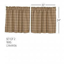 Load image into Gallery viewer, Sawyer Mill Charcoal Plaid Tier Set of 2 L24xW36