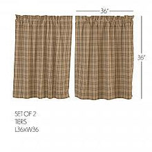 Load image into Gallery viewer, Sawyer Mill Charcoal Plaid Tier Set of 2 L36xW36