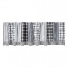 Load image into Gallery viewer, Sawyer Mill Black Patchwork Valance 19x72