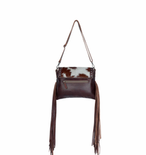Load image into Gallery viewer, Carved Blossoms Leather & Hairon Bag