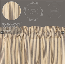 Load image into Gallery viewer, Sawyer Mill Charcoal Ticking Stripe Prairie Short Panel Set of 2 63x36x18