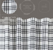 Load image into Gallery viewer, Sawyer Mill Black Plaid Short Panel Set of 2 63x36