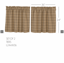 Load image into Gallery viewer, Sawyer Mill Charcoal Plaid Tier Set of 2 L24xW36