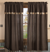 Load image into Gallery viewer, Kettle Grove Short Panel with Attached Valance Block Border Set of 2 63x36