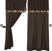 Load image into Gallery viewer, Kettle Grove Short Panel with Attached Valance Block Border Set of 2 63x36