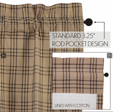 Load image into Gallery viewer, Sawyer Mill Charcoal Plaid Prairie Short Panel Set of 2 63x36x18