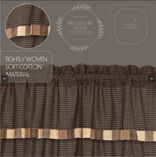 Load image into Gallery viewer, Kettle Grove Short Panel with Attached Valance Block Border Set of 2 63x36