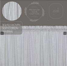 Load image into Gallery viewer, Sawyer Mill Blue Ticking Stripe Panel Set of 2 84x40