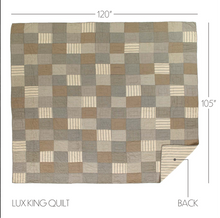Load image into Gallery viewer, Sawyer Mill Charcoal Luxury King Quilt 120Wx105L