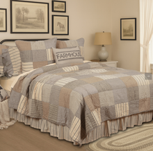 Load image into Gallery viewer, Sawyer Mill Charcoal King Quilt 105Wx95L