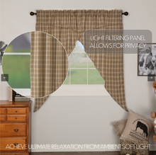 Load image into Gallery viewer, Sawyer Mill Charcoal Plaid Prairie Short Panel Set of 2 63x36x18