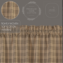 Load image into Gallery viewer, Sawyer Mill Charcoal Plaid Swag Set of 2 36x36x16
