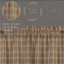 Load image into Gallery viewer, Sawyer Mill Charcoal Plaid Prairie Short Panel Set of 2 63x36x18