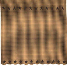 Load image into Gallery viewer, Black or Burgundy Star Shower Curtain