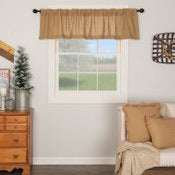 Load image into Gallery viewer, Burlap Natural Valance