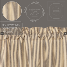 Load image into Gallery viewer, Sawyer Mill Charcoal Ticking Stripe Swag Set of 2 36x36x16
