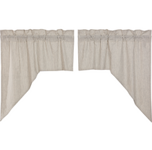 Load image into Gallery viewer, Hatteras Seersucker Blue Ticking Stripe Swag Set of 2 36x36x16
