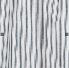 Load image into Gallery viewer, Sawyer Mill Blue Ticking Stripe Prairie Swag Set of 2 36x36x18
